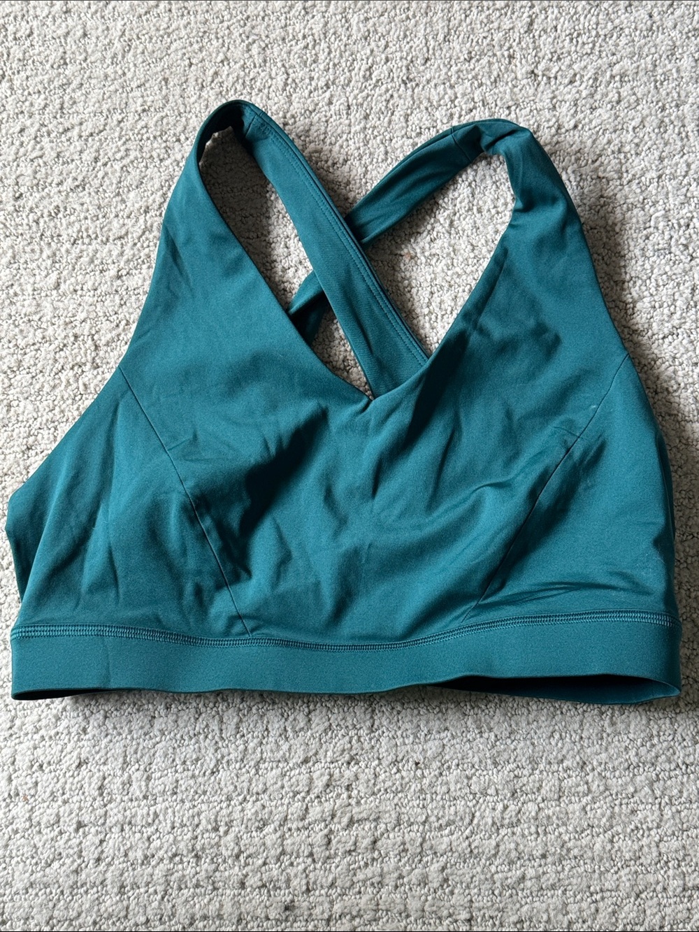 lululemon athletica Teal Cross-Back Sports Bra